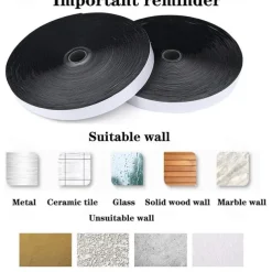 Adhesive Hook and Loop Mosquito Net for Windows Self Tape Velcro Tapes Mosquito Net Tape Mounting Tape for Office Multipurpose