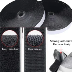 Adhesive Hook and Loop Mosquito Net for Windows Self Tape Velcro Tapes Mosquito Net Tape Mounting Tape for Office Multipurpose