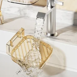 Adhesive Wall-Mount Soap Dish: Creative Large Drainage Soap Box for Bathroom, No Drilling Needed