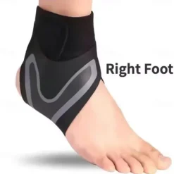 Adjustable Ankle Support Brace – Non-Elastic Compression Wrap for Injury Prevention, Sprain Protection & Stability, Sports & Fitness Protective Gear for Outdoor Activities