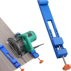Adjustable Cutting Machine Base Guide, 12" Electric Circular Saw Milling Positioning Clamp Precision Wood Cutting Woodworking Guide Tools Specially Designed for Milling Tasks