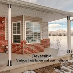 Adjustable Deck Post Anchor Bracket Set for 1.5x1.5-2x2-2x4-4x4 Post Heavy Metal Support Wooden Fence and Gazebo