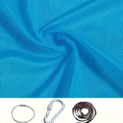 Adjustable Elastic 100*280cm Indoor Outdoor Fabric Hammock for Yoga, Camping, Picnic - Swing Hammock