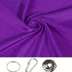 Adjustable Elastic 100*280cm Indoor Outdoor Fabric Hammock for Yoga, Camping, Picnic - Swing Hammock