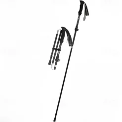 Adjustable Folding Telescopic Hiking Cane, Aluminum Alloy Lock Cane Hiking Outdoor Aluminum Crutches
