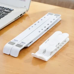 Adjustable Laptop Stand - Foldable, Portable Aluminum Alloy Stand, Breathable and Lightweight, Compatible Laptops, and Tablets