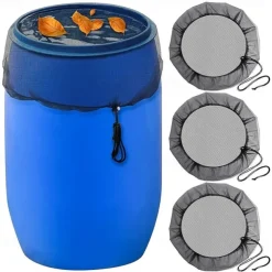 Adjustable Mesh Cover For Rain Barrel, Anti Falling Leaves Filter Screen, Gardening Supplies
