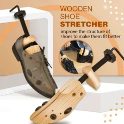Adjustable 1pcs Unisex Shoe Stretcher Wooden Shoes Tree Shaper Rack,Wood Flats Pumps Boots Expander Trees