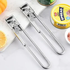 Adjustable Stainless Steel Jar Opener & Lid Opener Manual Can Opener Easy Grip Jar Can Opener Kitchen Accessory for Weak Hands Ideal for Home & Outdoor Use - Metal No Power Re