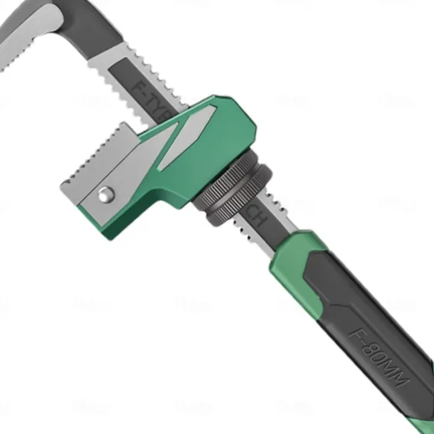 Adjustable Wrench, F-Type Pipe Wrench, Multi-Functional Plumbing Wrench, Heavy Duty Pipe Wrenches for Special-Shaped Valve Removal and Round Pipes