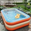 Adult Inflatable Swimming Pool Large Outdoor Water Fun for Home and Family, Weekend Play, Summer Water Play