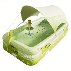 Adult Inflatable Swimming Pool with Free Inflation Tools, Large Outdoor Water Fun for Home and Family, Weekend Play, Summer Water Play,