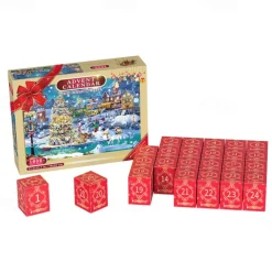 Advent Calendar 2025 Christmas Jigsaw Puzzles Xmas Snowy Night Puzzle 24 Parts 1008 Pieces Puzzles for Adults Teens Kids Jigsaw Puzzles, Christmas Puzzles Xmas Gift