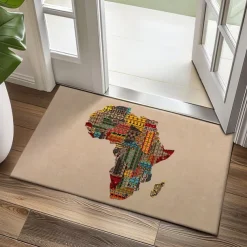 African Independence Day Doormat Kitchen Mat Floor Mat Non-Slip Area Rug Oil Proof Rug Indoor Outdoor Mat Bedroom Decor Bathroom Mat Entrance Rug