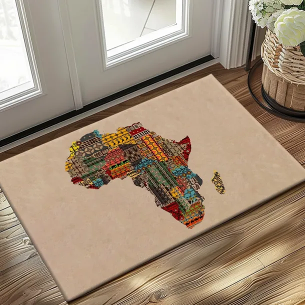 African Independence Day Doormat Kitchen Mat Floor Mat Non-Slip Area Rug Oil Proof Rug Indoor Outdoor Mat Bedroom Decor Bathroom Mat Entrance Rug