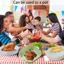 Air Fryer Silicone Bakeware Multi-Functional Barbecue Mat Baking Oven Easy To Clean Oil-Proof Silicone Mat Tray