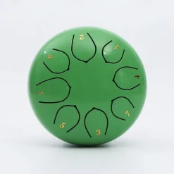 Alloy Steel Tongue Drum 6 Inch 8 Notes Hand Drums with Bag Sticks Music Book, Sound Healing Instruments for Musical Education Entertainment Meditation Yoga Zen Gifts