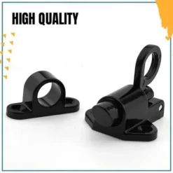 Aluminum Alloy Bolt Lock Self-Closing Automatic Latch Window Gate Security Pull Ring Spring Bounce Door Bolt Latch Lock
