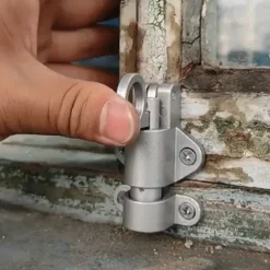 Aluminum Alloy Bolt Lock Self-Closing Automatic Latch Window Gate Security Pull Ring Spring Bounce Door Bolt Latch Lock