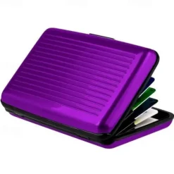 Aluminum Bank Card Holder Blocking Hard Case Wallet Solid Credit Card Anti-RFID Scanning Protect Card Holder