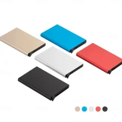 Aluminum Card Holder ID RFID Credit Card Holder Automatic Pop-up Bank Card Box Smart Quick Release Women Wallet Mini Car Package