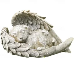 Angel Pet Cat Dog Memorial Resin Remembrance Gifts Grave Markers Pet Statue Memorial Ornament Garden Decor