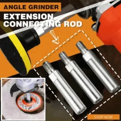 Angle Grinder Bit Extension Shaft 80mm M10 Durable Connecting Rod for Polishing Pad Grinding Connection Adapter Power Tool