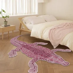 Animal Crocodile Irregular Doormat Kitchen Mat Floor Mat Non-Slip Area Rug Oil Proof Rug Indoor Outdoor Mat Bedroom Decor Bathroom Mat Entrance Rug