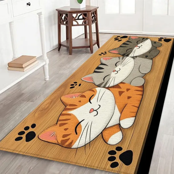 Animal Printing Area Rug Kitchen Mat Non-Slip Oil Proof Floor Mat Livingroom Rug Indoor Outdoor Mat Bedroom Decor Bathroom Mat Entrance Rug Door Mat