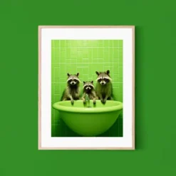 Animal Wall Art Canvas Funny Series Prints and Posters Pictures Decorative Fabric Painting For Living Room Bathroom Toilet Pictures No Frame