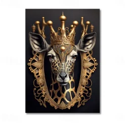 Animal Wall Art Canvas Prints and Posters Abstract Portrait Pictures Decorative Fabric Painting For Living Room Pictures No Frame