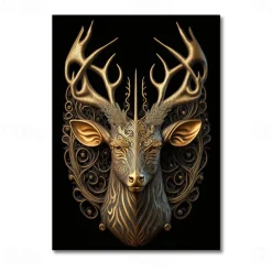 Animal Wall Art Canvas Prints and Posters Abstract Portrait Pictures Decorative Fabric Painting For Living Room Pictures No Frame
