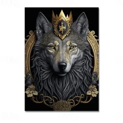Animal Wall Art Canvas Prints and Posters Abstract Portrait Pictures Decorative Fabric Painting For Living Room Pictures No Frame