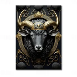 Animal Wall Art Canvas Prints and Posters Abstract Portrait Pictures Decorative Fabric Painting For Living Room Pictures No Frame
