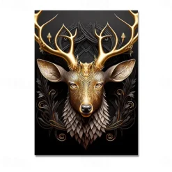 Animal Wall Art Canvas Prints and Posters Abstract Portrait Pictures Decorative Fabric Painting For Living Room Pictures No Frame