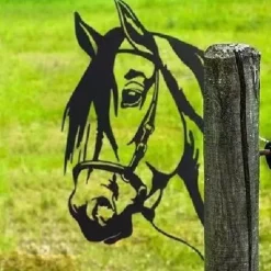 Animals Metal Garden Art Decor, Funny Peeping Cow Metal Wall Sculptures Weatherproof Wrought Iron Art Cow Sign Outdoor Garden Farmhouse Decor Cow Wall Decor