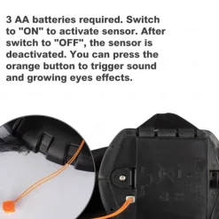 Animated Halloween Wreath Decoration Prop for Front Door Talking and Moving Black Grim Reaper Haunted House Decor