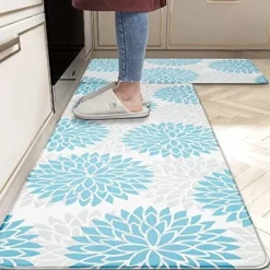 Anti Fatigue Kitchen Rug Non Slip Kitchen Mats Floor Mat Cushioned Area Rugs Waterproof Comfort Standing Mat Runner for Kitchen