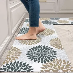 Anti Fatigue Kitchen Rug Non Slip Kitchen Mats Floor Mat Cushioned Area Rugs Waterproof Comfort Standing Mat Runner for Kitchen