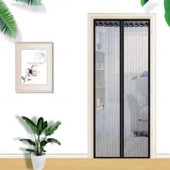 Anti Mosquito Insect Curtain Magnetic Door Screen, Garden Magnetic Fly Insect Door Screen Curtain Mosquito, Ultra Seal Magnets Close Automatically Keep Fresh Air in