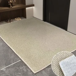 Anti-cat scratch pet mat entry door porch imitation sisal mat simple advanced study tea room non-slip mat