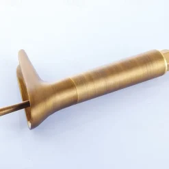 Antique Brass Bathroom Sink Faucet,Waterfall Single Handle One Hole Bath Taps with Hot and Cold Switch and Ceramic Valve