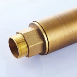 Antique Brass Bathroom Sink Faucet,Waterfall Single Handle One Hole Bath Taps with Hot and Cold Switch and Ceramic Valve