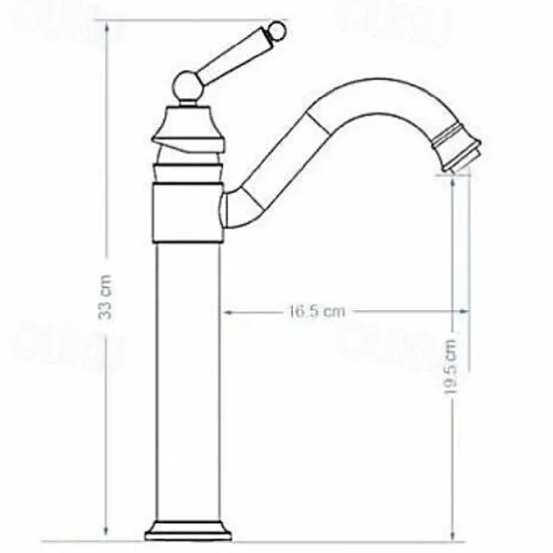 Antique Brass Single Handle Bathroom Sink Faucet Brushed Brass Long Reach Bathroom Faucet Mixer Tap