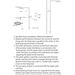 Antique Shower System Faucet Combo Set, 8