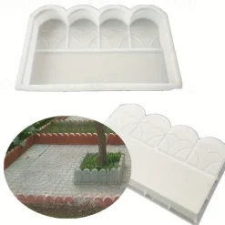 Antique-Style Cement PMMJ Brick Mold for Perfect Garden Fence, Yard, Lawn Edging & Flower Bed Borders