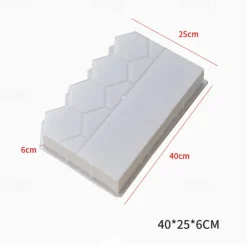 Antique-Style Cement PMMJ Brick Mold for Perfect Garden Fence, Yard, Lawn Edging & Flower Bed Borders