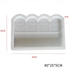 Antique-Style Cement PMMJ Brick Mold for Perfect Garden Fence, Yard, Lawn Edging & Flower Bed Borders