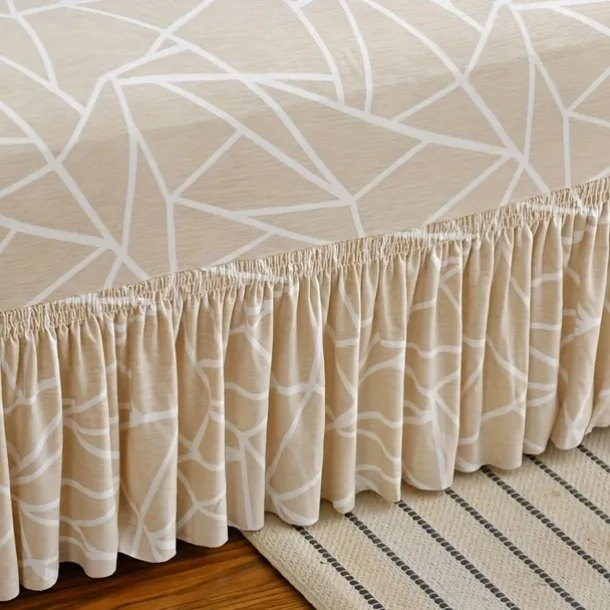 Anti-Slip Cat Scratch Resistant Elastic Sofa Cover with Skirt Hem - Durable and Stylish Furniture Protector for Living Rooms and Pet-Friendly Homes.