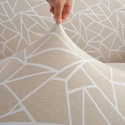 Anti-Slip Cat Scratch Resistant Elastic Sofa Cover with Skirt Hem - Durable and Stylish Furniture Protector for Living Rooms and Pet-Friendly Homes.